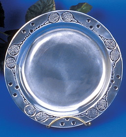 Tennis Rim Plate 8&#8243; Polished Aluminum