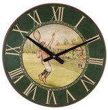Vintage Tennis Player Wall Clock