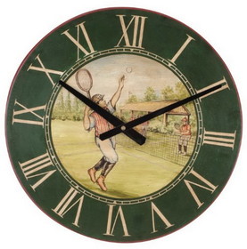 Clarke Vintage Tennis Player Wall Clock