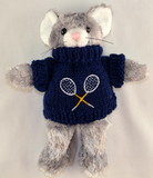 Tennis Mouse w/White Sweater (9″)
