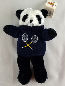 Tennis Panda w/Navy Sweater (9&#8243;)