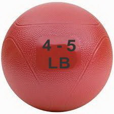Clarke Medicine Ball 4-5 lb Red (non bounce)