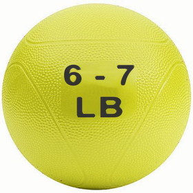 Clarke Medicine Ball 6-7 lb Yellow (non bounce)