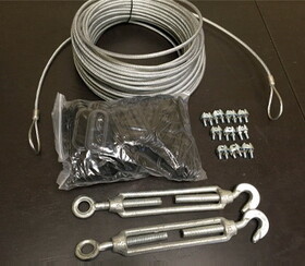 Divider Net Kit 130' cable, 8 clamps, 90 C Snaps, 2 turnbuckles