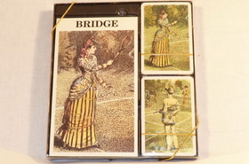 Clarke Bridge Set-Vintage Tennis W/Tally Tablet