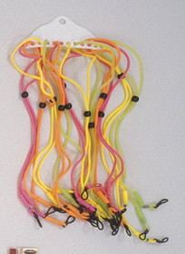 Rubber Spec Cords Assorted Bright Colors (Dozen)