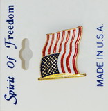 Clarke American Flag Pin