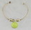 Clarke Tennis Ball Bangle Bracelet, Silver