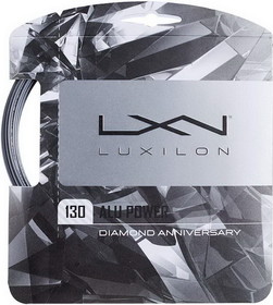 Luxilon ALU Power 130 Diamond Anniversary Tennis String &#8211; Silver
