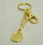 Clarke Gold Plate Racquet Key Ring