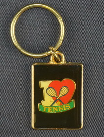 Clarke Tennis Key Ring "I Heart Tennis"