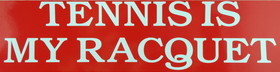 Clarke Tennis Sticker "My Racquet"-Red