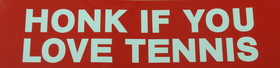 Clarke Tennis Sticker "Honk"