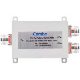 Comba Telecom PS-K2-OMD50M(XH) 555-2700MHz 2-Way Splitter, Wilkinson 4.3-10/F