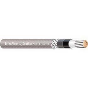 Southwire 56986401 TelcoFlex III Power Cable, #6 AWG, Gray