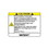 Grainger DA555-2 Custom VZ Sign Yellow, Price/1/each