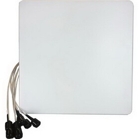 Ventev M6060060D1D83602B 2.4 - 5 GHz 6 dBi Wi-Fi Directional Antenna with 8 RPTNC Male Connectors