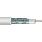 CommScope 4112704/10 RG-6 Quad Shield Plenum Video Coaxial Cable, White