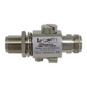 L-Com Connectivity Product AL6-NFNFBW-9 N-Fem to N-Fem Bulkhead 0-6 GHz 90V Lightning Prot