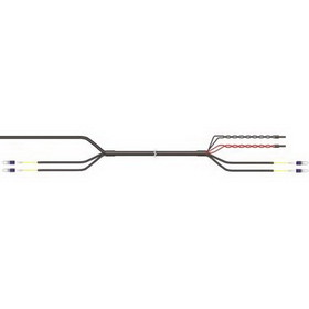 CommScope HFT410-2SBVE-15 FIBERFEED HYBRID JUMPER 2 fiber 15FT