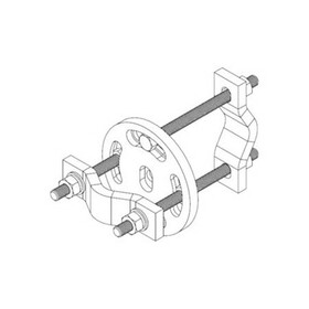 Andrew XP-R Universal Round Crossover Plate joins 2-3/8 up to 3-1/2 in OD Round Members