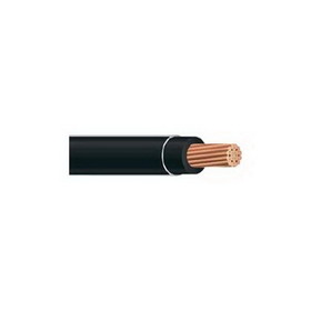 Bizline (Multiple) THHN-4-19STR-BLK 4AWG 19 Stranded Black Insulated Copper Wire