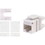 Signamax/AESP KJ458MT-C5E-WH MT Series White CAT5e High Density Keystone Male, Price/1 EACH