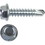 Wireless Solutions HWHT812S-250 Hex washer head TEK screw #8x1/2" Zinc/250 pack, Price/250 /pack