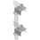 CommScope XA-2020 Crossover Angle Mounting Kit, 2-3/8 to 2-3/8 in OD, Hot-dipped Galvanized Steel, Price/1/each
