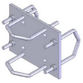 Sinclair Technologies CLAMP120SS Pipe to Pipe Clamp Set