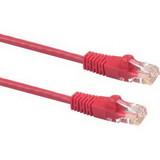 Signamax/AESP - CAT5e Patch Cable, Red, 1 Foot, RJ-45