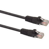 Signamax/AESP - CAT5e Patch Cable, Black, 1 Foot, RJ-45