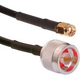 Wireless Solutions TWS195NMRPSM-2 2' WiFi antenna cable-195 low loss, N M;RPSMA M