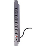 Bud Industries POS-195-S Rackmount Power Outlet Strip - 15A Front-Facing