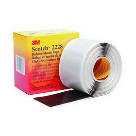 3M 2228-1x10FT 2228 Rubber Tape self-fusing, 65mil, 1"x10' roll