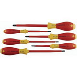 Wiha Tools 32092 Screwdriver set, 6pc insulated, Slotted & Phillips