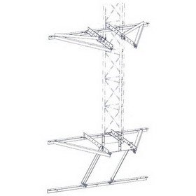 Rohn Products 25GWM 25G wall mount kit with suspended base