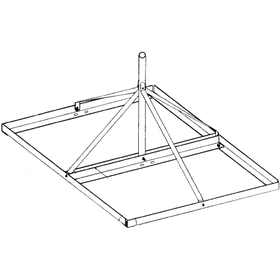 Rohn Products JRM23805HC 60"x 2 3/8"  Non-Penetrating Roof Mount