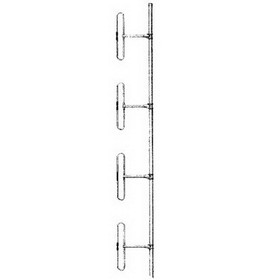 Sinclair Technologies SD214-SF2P2SNM 138-174MHz 8.5dB 4 Element Dipole Antenna, 1/2 Wave