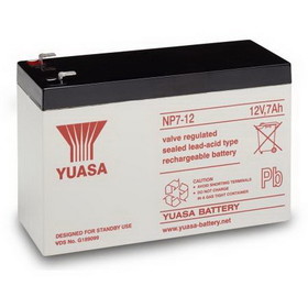 EnerSys/Yuasa NP7-12 12 Volt 7  Ah Battery (F1) 3/16" Terminals