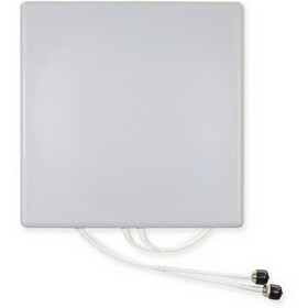 Ventev M6060060P3D20 2.4 - 5 GHz 6 dBi Wi-Fi Panel Antenna with 2 RPSMA Male Connectors