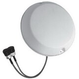 Laird External Antennas CMD69273P-30D43F 698 - 2700 MHz Low PIM 2 Port MIMO Omni Ceiling Mount Antenna with 4.3-10 Female