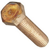 Burndy 25X100HEBBOX Hex bolt, Bronze 1 in Thread size 1/4-20