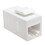 Tripp Lite N235-001-6A Cat6a Straight-Thru Snap-In Coupler RJ45 F/F, Price/1/each