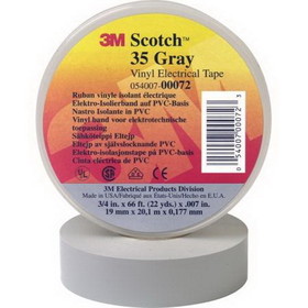 3M 35-Gray-3/4x66FT Electrical tape GRAY, 3/4" x 66'/ 1 roll