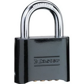 Master Lock 178BLK Lock 4-Digit Combo Padlock 1" Shackl