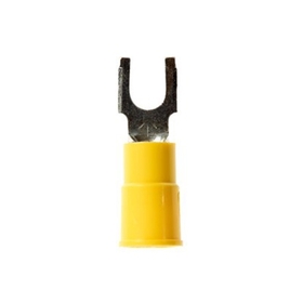 3M BFV10-8Q Fork Terminal, Vinyl , 12-10 gauge, #8 stud/25 pk