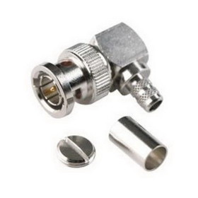 Amphenol RF 112596 RF Connector, BNC Right Angle Crimp Plug