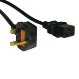 Tripp Lite P052-008 8' AC Power Cord, C19 to BS1363 UK, 250V 13A