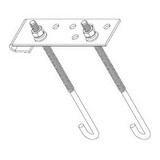 Trylon 5.939.0005.014 Large Universal J-Bolt Assembly for Cable Ladder